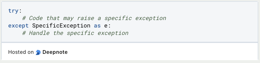 Python Exception Handling