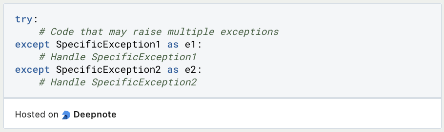 Python Exception Handling
