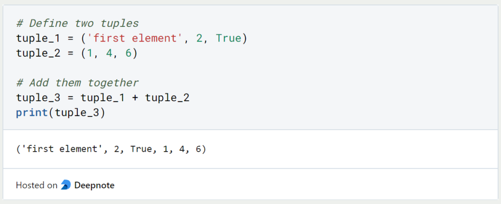 Python Tuple