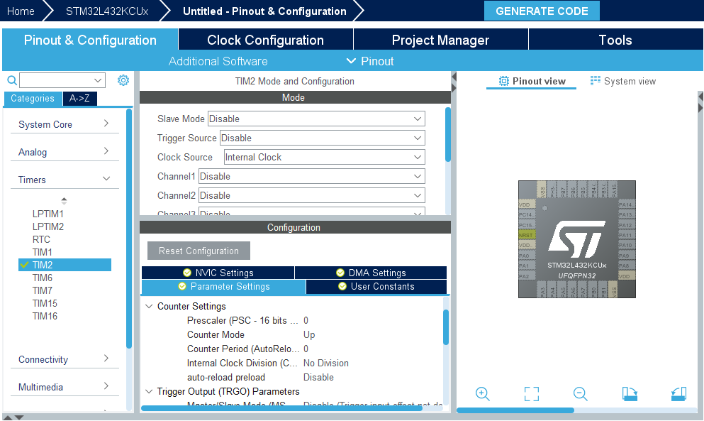 STM32 HAL Timer Config Using CubeMX