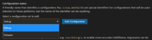Select a configuration