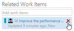 Remove a work item link from a pull request