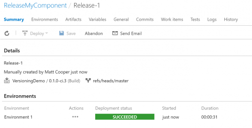 Release Succeeded