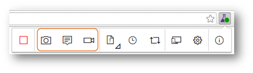 Test & Feedback - Toolbar