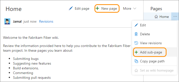 Add New Wiki Page
