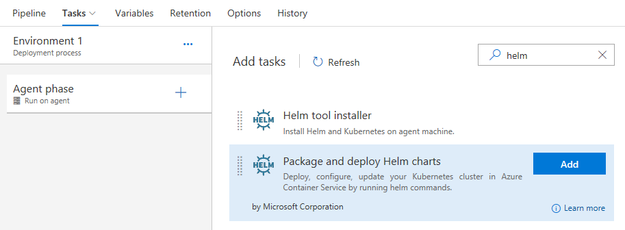 helm release tasks