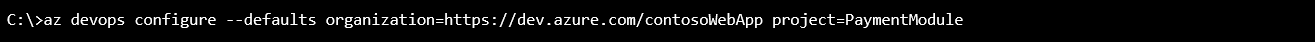Configure defaults