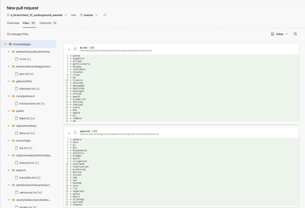 Image create pr files tab