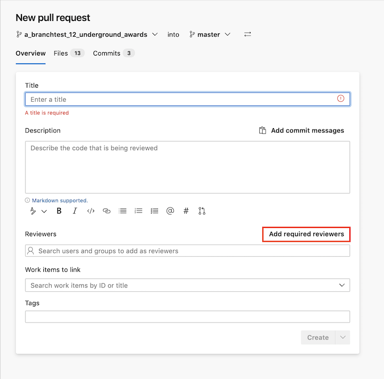 Image create pr overview