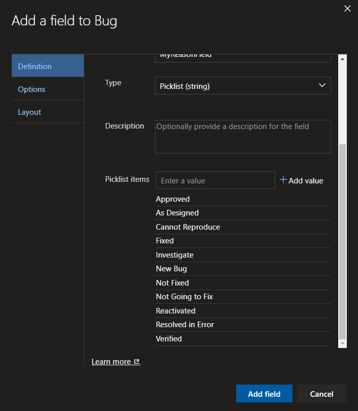 Image custom field