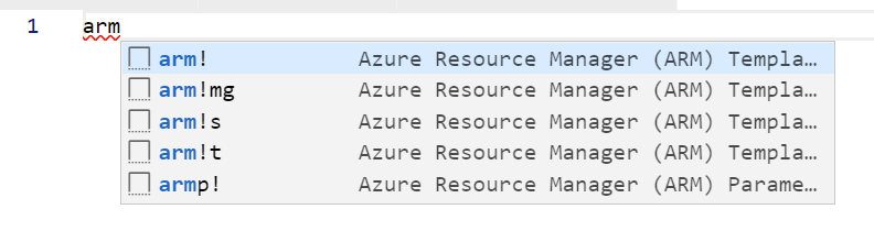 ARM Snippets in VS Code