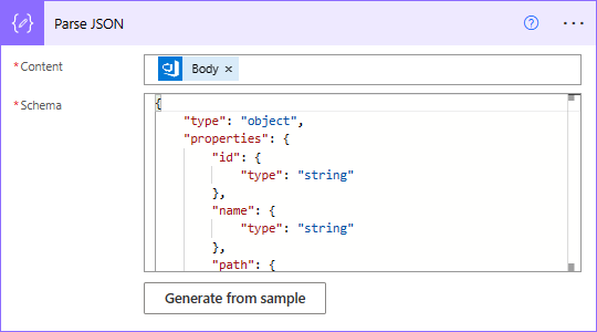 Parse JSON