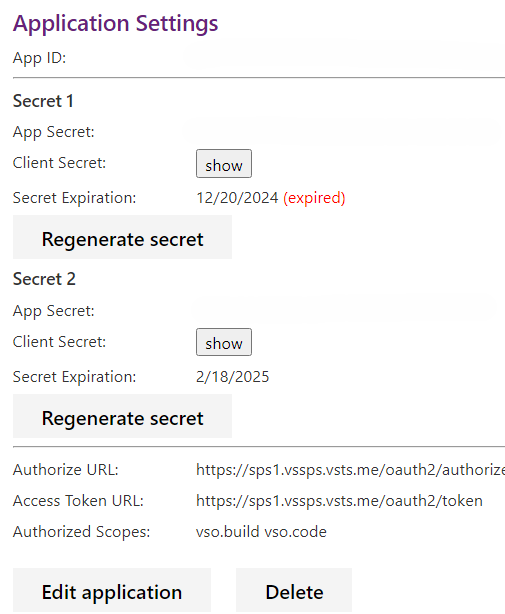 New secret replaces expired old secret