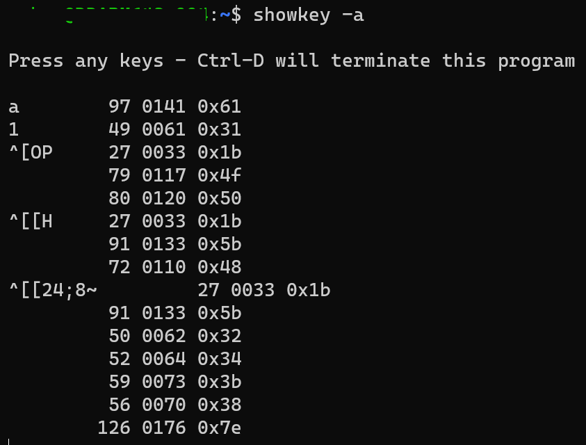 showkey utility