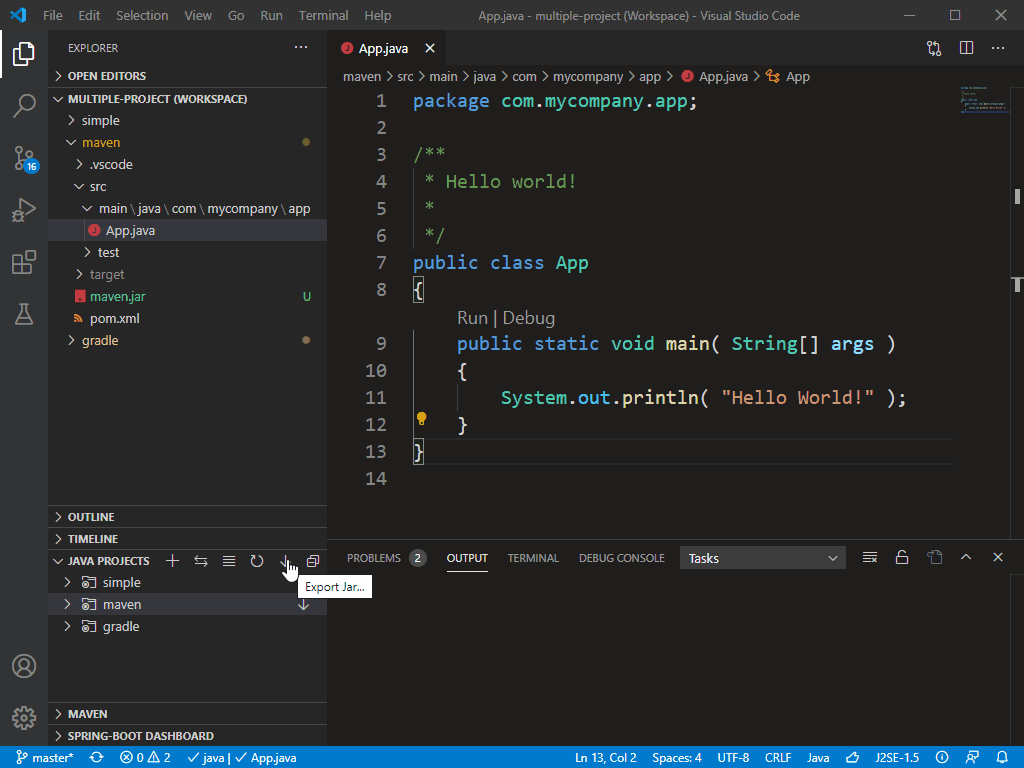 Image exportjar