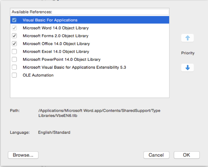 Ability to add library references using a dialog