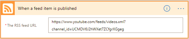 How to add the RSS feed to trigger