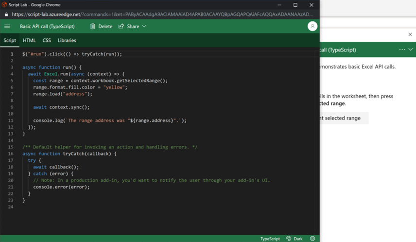 Code editor