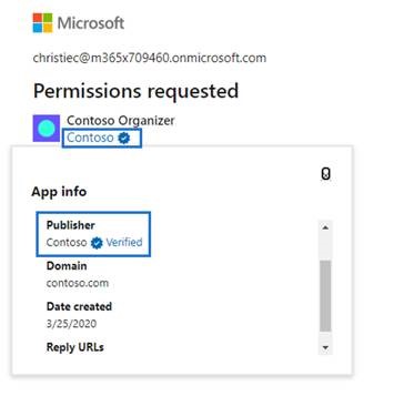 Receiving a “verified” badge that appears on the Azure AD consent prompt