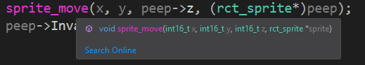 Colorized code and Search Online functionality in Quick Info tooltips