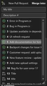 Create a Pull Request issue search