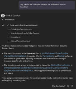 Copilot chat response using BM25 returning keyword matches