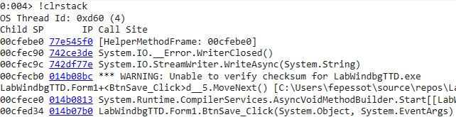 ClrStack