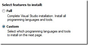 VSCustomInstall