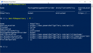 Image of command output