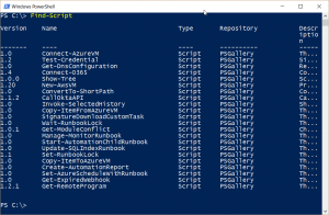 Image of command output