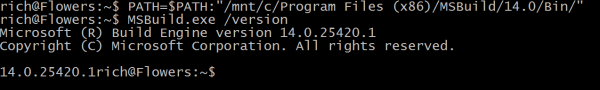 Adding Windows Folders to the Bash Path
