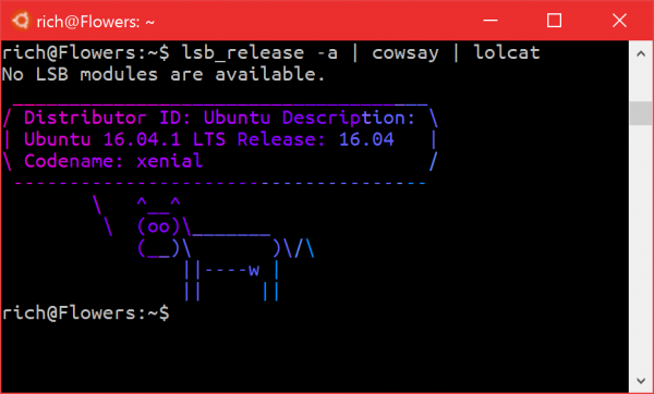 Running lsb_release