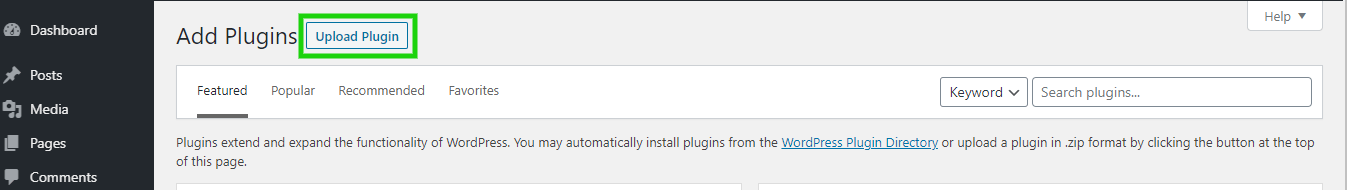 Upload New Plugin