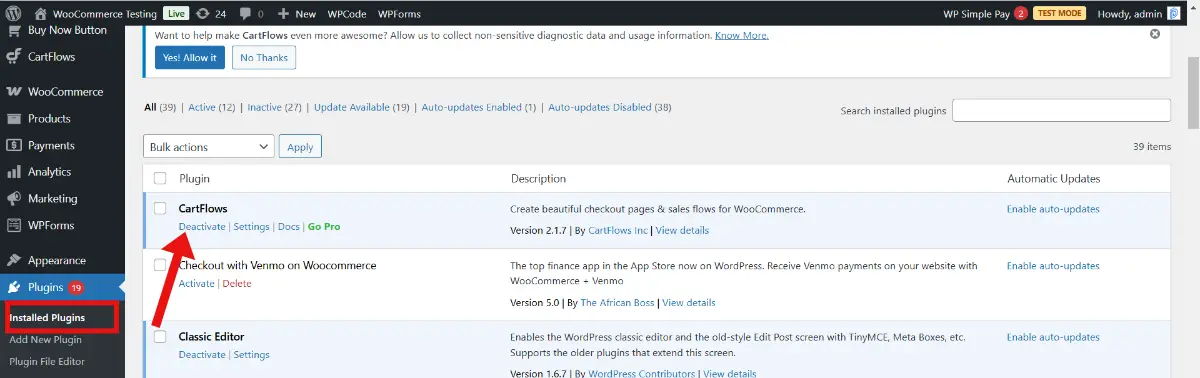 Remove Unused Themes and Plugins