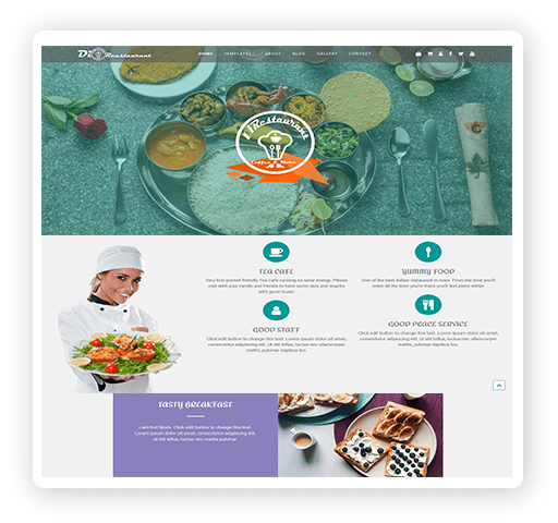 Restaurant WordPress theme