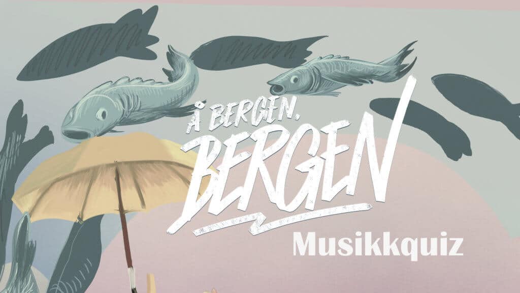 Plakat for en musikkquiz-arrangement kalt