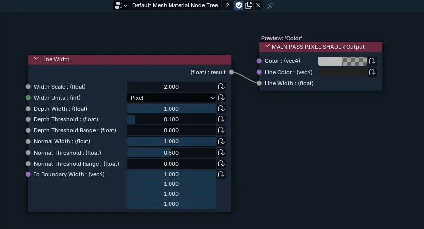malt line art node settings