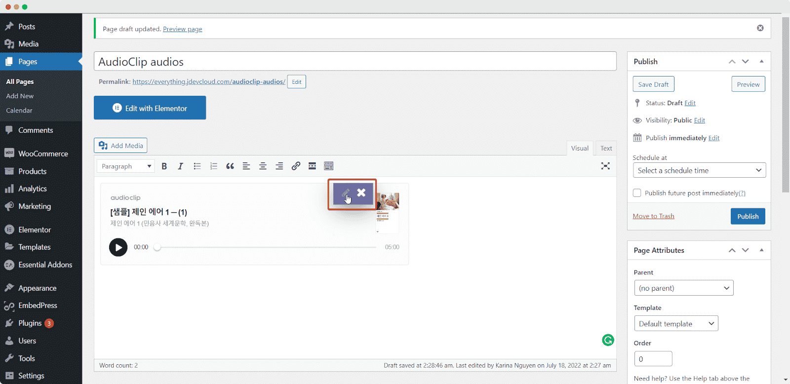 How To Embed AudioClip Audios In WordPress 10 embed AudioClip audios