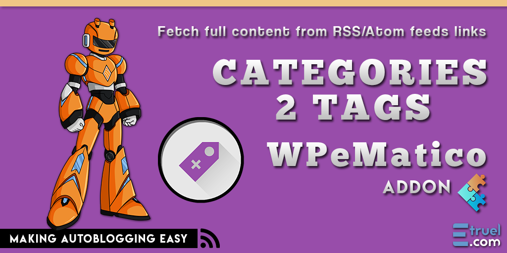 Wpematico premium - wpematico cat2tags