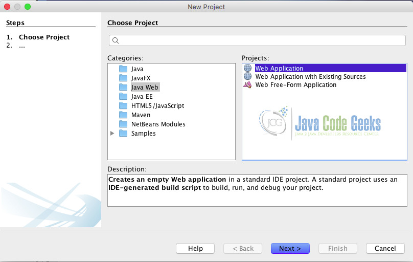 Spring Netbeans - Create the project