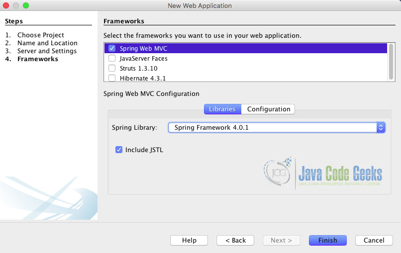 Spring Netbeans - Spring Web MVC