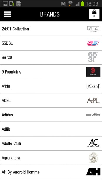 Brands Listing