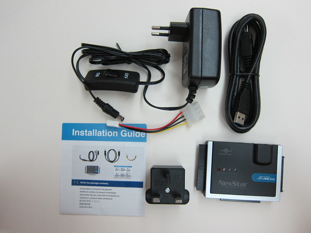 Vantec NexStar SATA/IDE to USB 3.0 Adapter - Package Contents