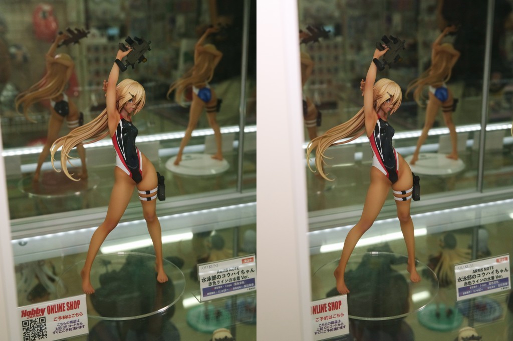 AMAKUNI ARMS NOTE 水泳部のコウハイちゃん 赤色ラインの水着Ver. フィギュア