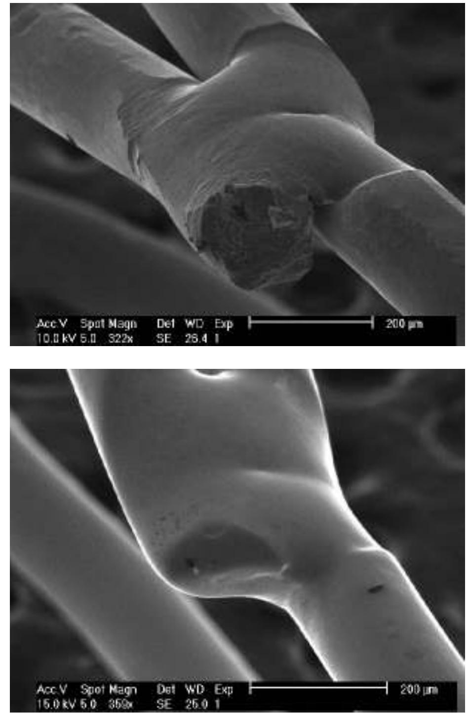 Figure 11: Producing and balloon expansion steps  Figure 12: Welded joint of the TentaFlex stent before and after electropolishing 