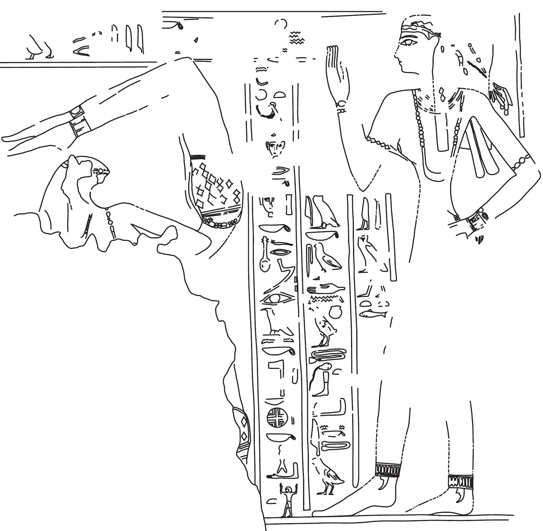 Fig. 4. Dancer in the tomb of Wah-ka II at Qau (after Petrie, Antaeopolis, pl. 24). 