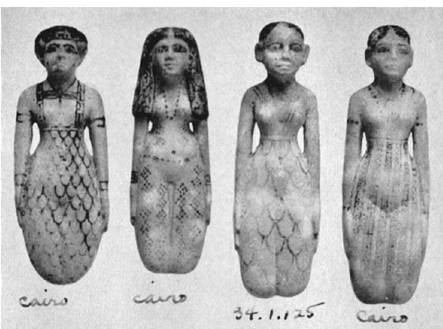 Fig. 10. Four figurines found with Hepy (after Lansing “Egyptian Expedition,” 34-35, Fig. 29). 