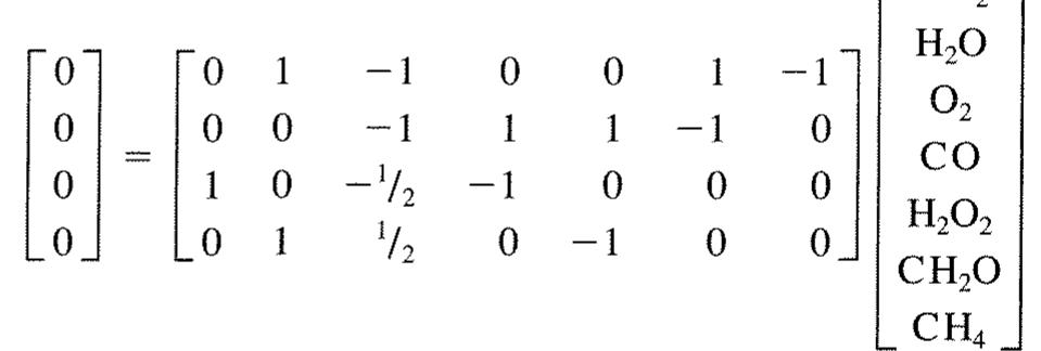 Note that the sum of the coefficients of a column in the matrix is zero if the component is  on awidieeesntiaée  or in matrix form: 