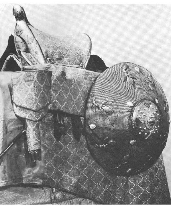 Fig. 9. Saddle and housing supposed to have belonged to Jan Lacki, Armenian workmanship, 17" century (The Royal Castle of Wawel) 