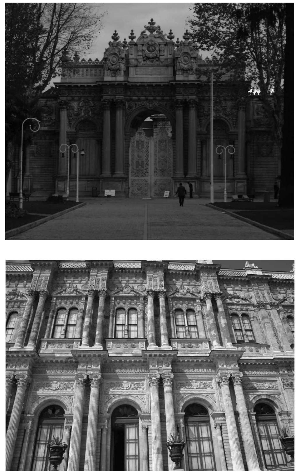 Fig. 2. Early Attempt at an ‘Ottoman Renaissance’ a la La- brouste? The Dolmabahce Palace, its Relief Carved Ornament and Triumphal Arches 